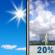 Sunday: Sunny then Isolated Showers And Thunderstorms