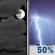 Monday Night: Mostly Cloudy then Slight Chance Showers And Thunderstorms